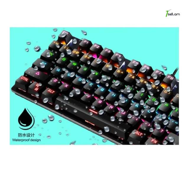 Խաղային RGB ստեղնաշար Клавиатура механическая игровая с подсветкой Leaven K550 keyboard