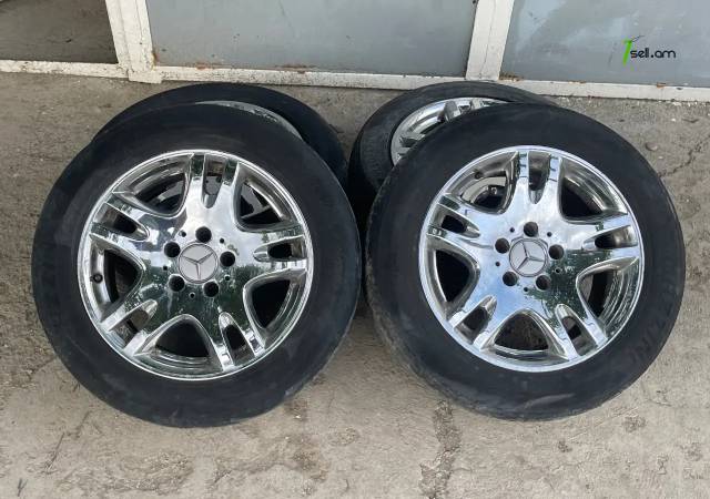 GGG.R16 5x112 4հատ W211 Անիվներ անվահեծերով, համասեզոնային անվադողեր, 225/55 R16