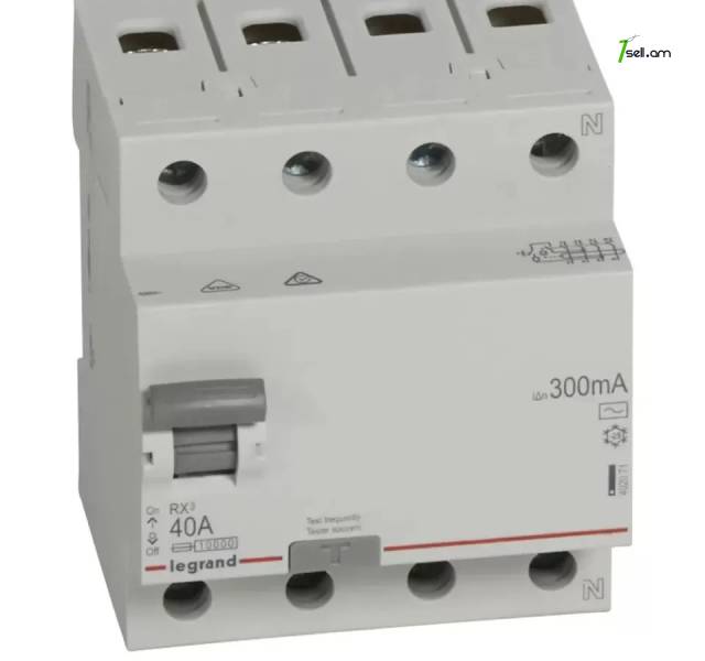 Legrand rx3 (uzo) (4p) 40a ac-40a 30ma
