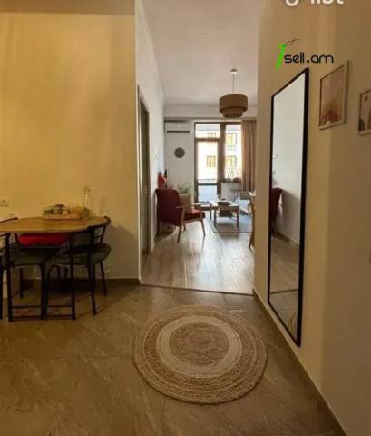 2 սենյականոց բնակարան նորակառույց շենքում Ադոնցի փողոցում, 45 քմ, 7/9 հարկ, բարձր առաստաղներ