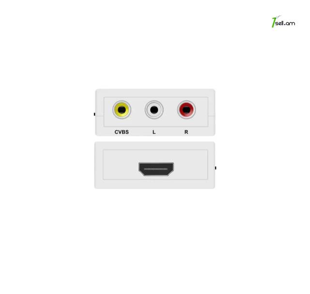 Video Converter AV (RCA) на HDMI վիդեո փոխարկիչ AV to HDMI փոխարկիչ адаптер scaler