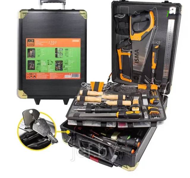 Набор инструментов 1300 предметов для слесарных и монтажных работ в кейсе