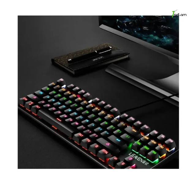 Խաղային RGB ստեղնաշար Клавиатура механическая игровая с подсветкой Leaven K550 keyboard