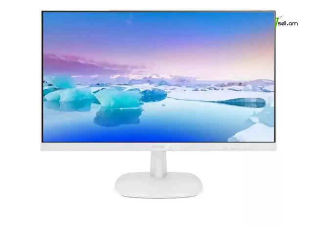 Frameless IPS LED White Monitor 22 inch Philips 223V7QHAW/94 / սպիտակ մոնիտոր 22 դույմ FULL HD