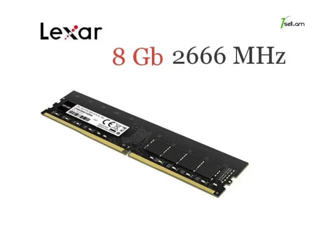 Լիովին նոր Օպերատիվ հիշողություն RAM LEXAR DDR4 8GB 2666Mhz PC 21300