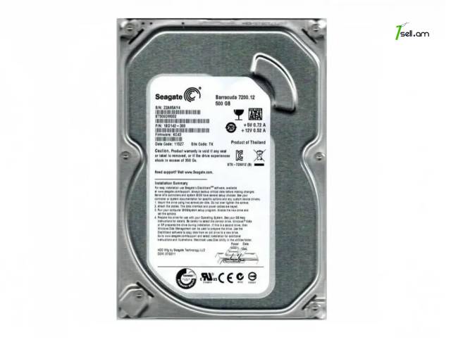 HDD 500 Gb Seagate Barracuda կոշտ սկավառակ համակարգչի համար / 3.5 /