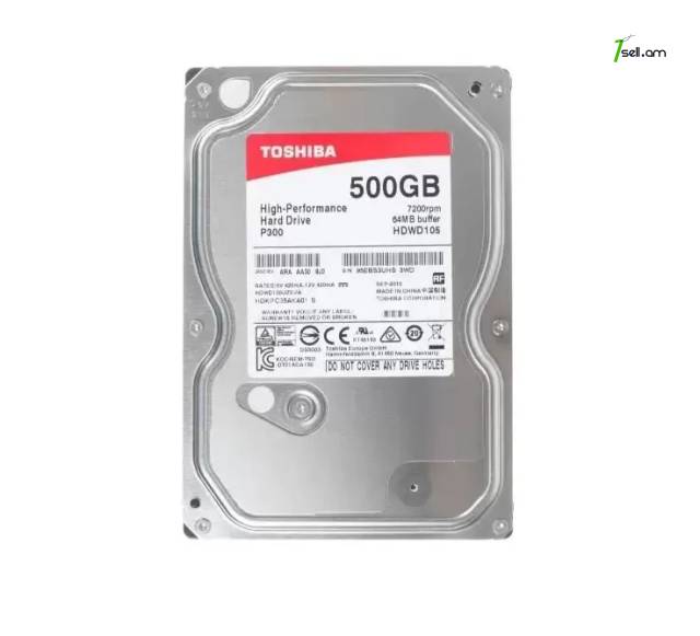 HDD 500 Gb Toshiba կոշտ սկավառակ համակարգչի համար / 3.5 /