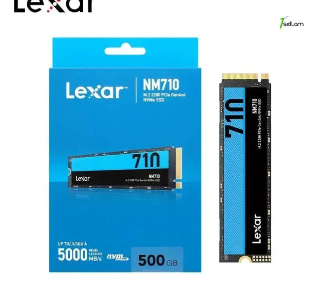 Նոր NVMe 500Gb SSD Lexar NM710 M.2 2280 PCIe Gen4x4 / Երաշխիքով