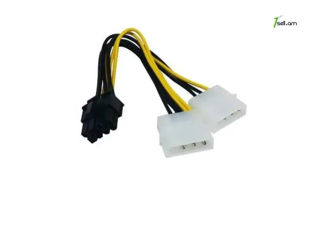 Նոր ադապտեր 2 x Molex to 8 pin / adapter / փոխարկիչ