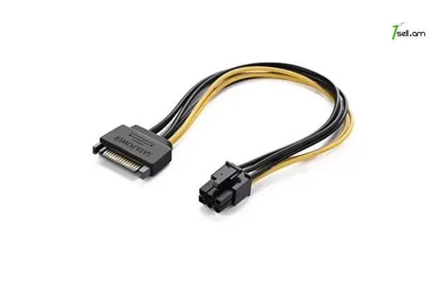 Նոր ադապտեր 1 x SATA to 6 pin / adapter / փոխարկիչ