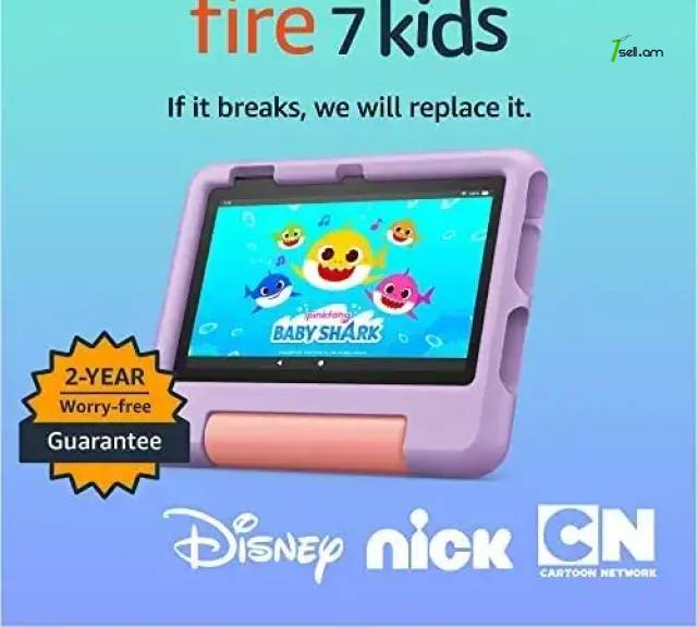 Планшет Amazon FIRE 7 kids 3 + 2022 year purple * SMARTBOX *