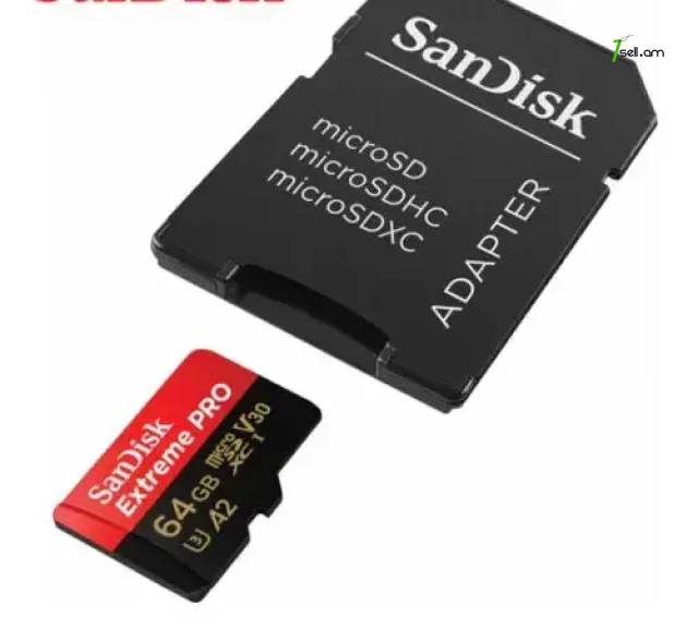 Sandisk extreme pro micro sd sdxc uhs-i u3 a2 v30 64gb * smartbox *