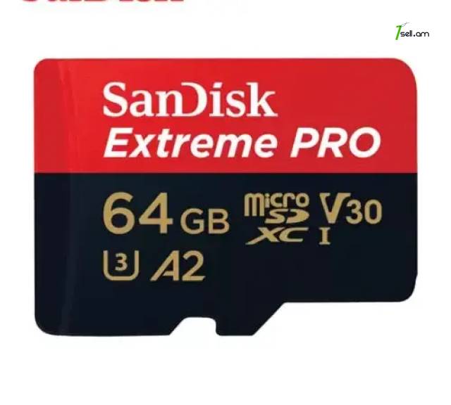 Sandisk extreme pro micro sd sdxc uhs-i u3 a2 v30 64gb * smartbox *