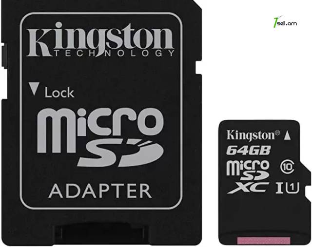 Карты памяти Kingston 64gb micro sd card canvas * SMARTBOX *