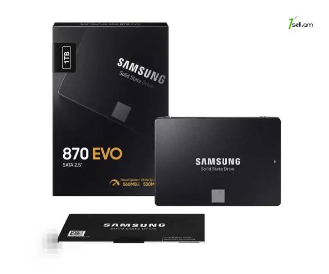 Նոր SSD 1 Tb Samsung 870 EVO [MZ-77E1T0BW] TLC 3D NAND / Երաշխիքով