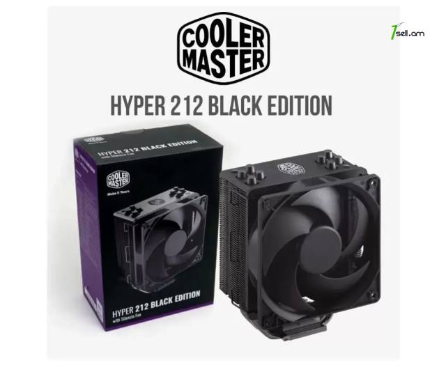 Նոր պրոցեսորի հովացուցիչ Cooler Master Hyper 212 Black Edition / LGA1700 / LGA1200 / LGA1151 / LGA1150 / AM4 /