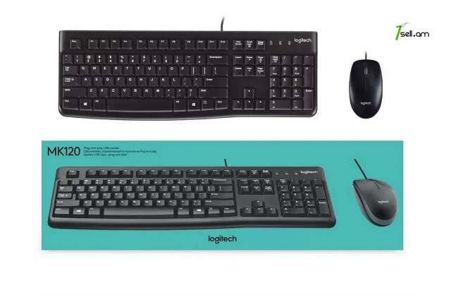 Ստեղնաշար + մկնիկ USB Logitech MK120 Сombo Keyboard + Mouse