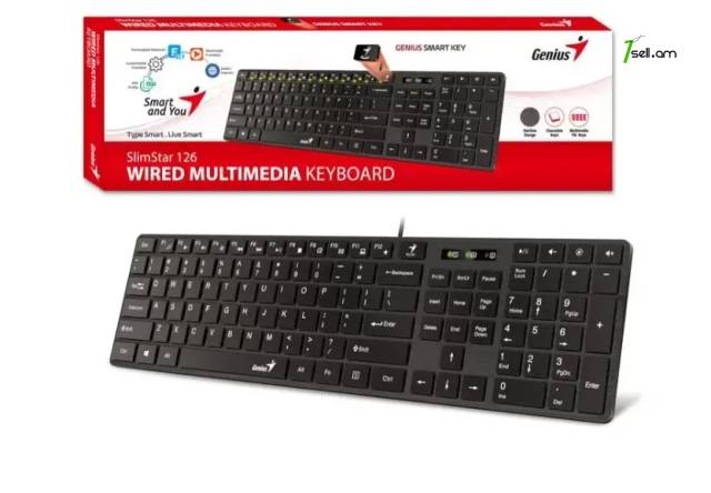 Ստեղնաշար USB Keyboard Genius SLIMSTAR 126