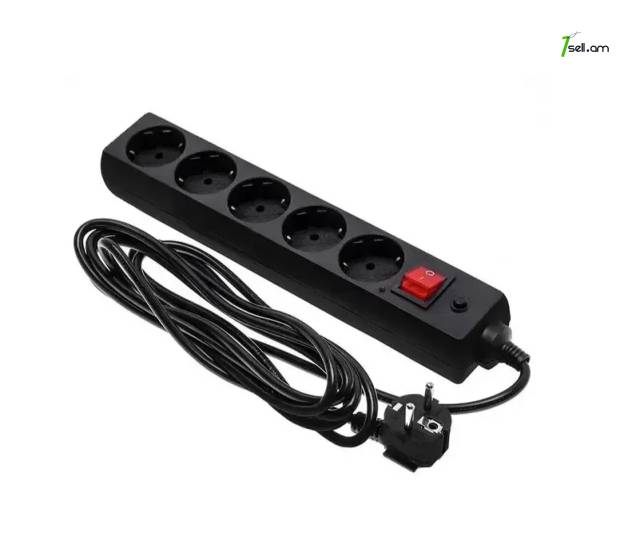 Сетевой фильтр удлинитель Defender 5 BIT 2500WT 1,8mt * SMARTBOX *