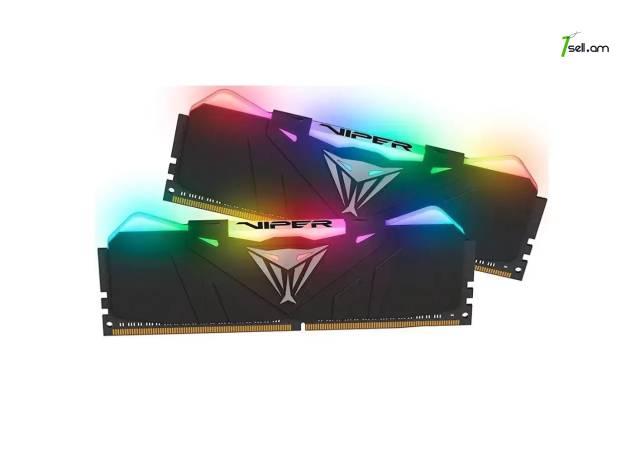 Լիովին նոր Օպերատիվ հիշողություն Patriot Viper RGB PVR416G320C6K 16Gb DDR4 3200MHz PC25600 (KIT 2x8Gb)