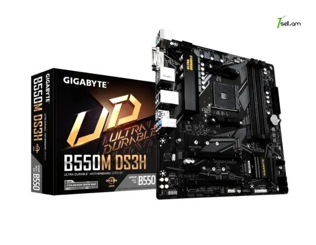 Լիովին նոր LGA AM4 մայրական սալիկ B550 GIGABYTE B550M DS3H