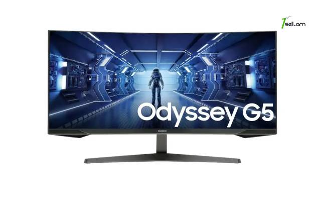 Frameless VA LED GAMING Monitor 34 inch Samsung Odyssey G5 C34G55TWWI / Խաղային մոնիտոր 34 դույմ 4K 165Hz
