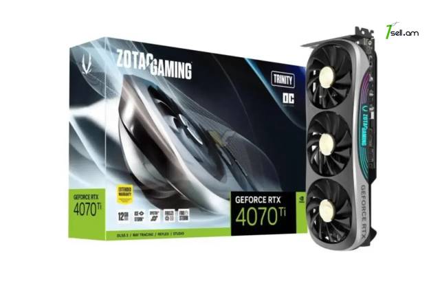 Նոր վիդեոկարտա / Graphic card ZOTAC GeForce RTX 4070 Ti GAMING Trinity / 12Gb / 192Bit / GDDR6X / Երաշխիքով