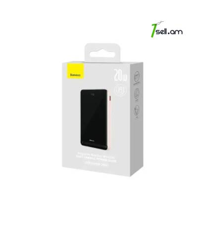 Внешний аккумулятор Baseus Magnetic Bracket Wireless Fast Charge Power Bank 10mAh 20W Pink MagSafe * SMARTBOX