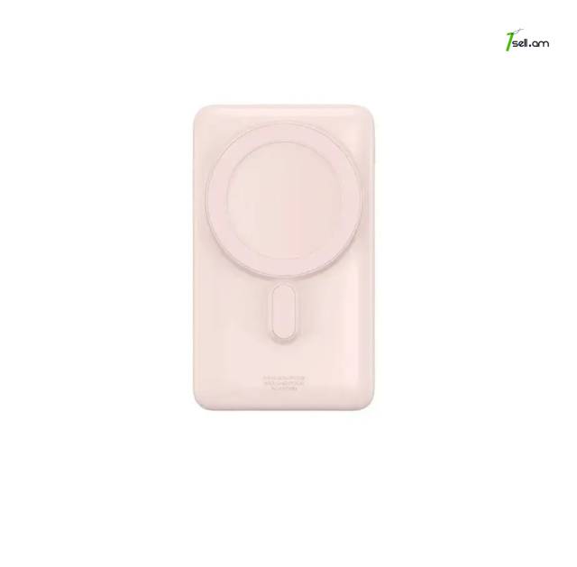 Внешний аккумулятор Baseus Magnetic Bracket Wireless Fast Charge Power Bank 10mAh 20W Pink MagSafe * SMARTBOX