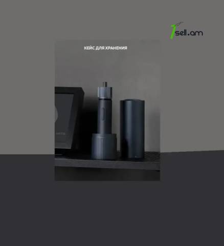 Электрическая отвертка аккумуляторная с набором бит и кейсом Xiaomi Hoto (Черная) * SMARTBOX *