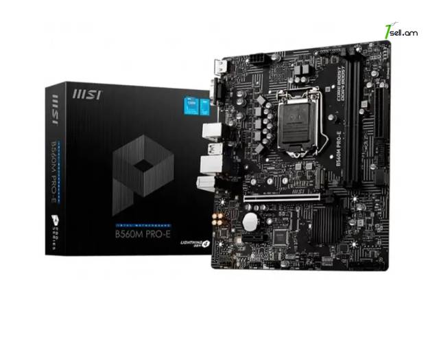 Լիովին նոր LGA 1200 մայրական սալիկ B560 MSI B560M PRO-E