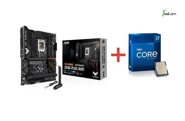 Լիովին նոր LGA1700 Z690 ASUS TUF GAMING Z690-PLUS WIFI + Core i7 12700K [30 МБ кэш-памяти, частота до 5.20GHz]