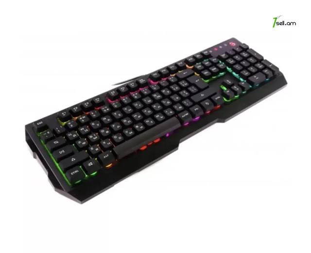 Խաղային ստեղնաշար A4Tech Bloody Q135 Neon RGB Black USB Keyboard