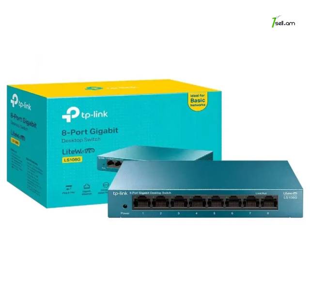 TP-LINK LS108G Gigabit switch 8 ports 1000 MBit/s * SMARTBOX *