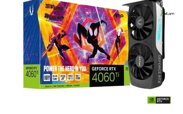 Նոր վիդեոկարտա / Graphic card ZOTAC GAMING GEFORCE RTX 4060Ti AMP SPIDER-MAN / 16Gb / 128Bit / Երաշխիքով