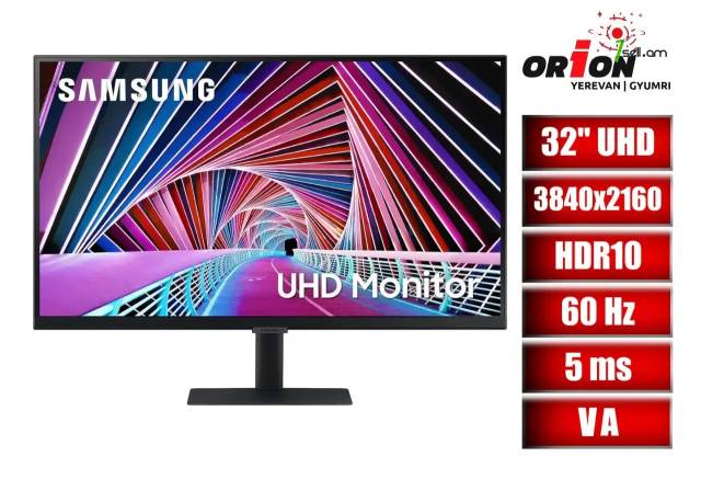 IPS LED Monitor 32 inch Samsung S32A700NWU / մոնիտոր 32 դույմ 4K UHD