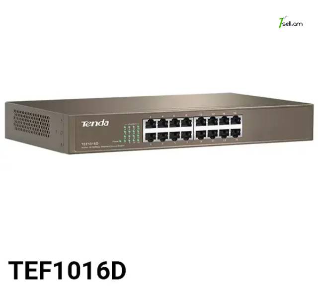 Коммутатор tenda tef1016d 16port switch 10/100 * smartbox *