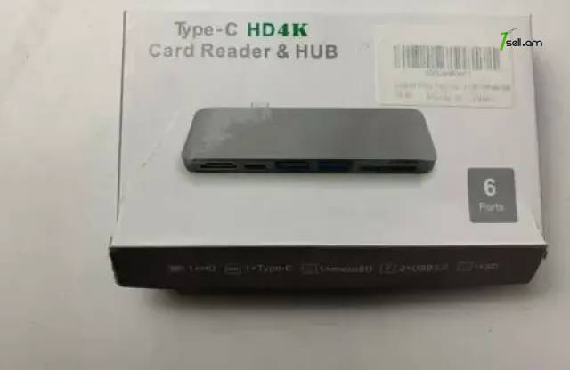 HUB 6 port type-c hd 4k card reader & hub * SMARTBOX *