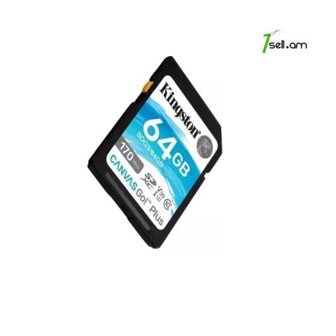 Карта памяти Kingston Canvas Go Plus SDXC 64 ГБ [SDG3/64GB]