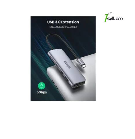 Hub ugreen 6-in-1 usb c pd hubs with 4k hdmi * smartbox *