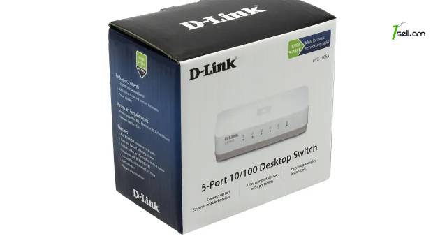 Switch D-Link 5 port 10/100 Desctop switch камутатор