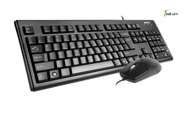 Ստեղնաշար + մկնիկ USB A4Tech KRS-8372 Сombo Keyboard + Mouse