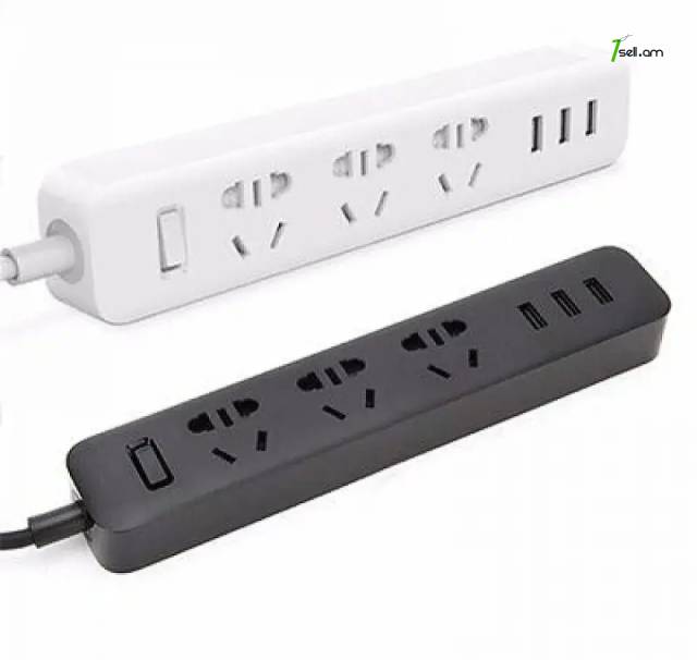 Сетевой фильтр Xiaomi power strip 3 bit 3 x USB2.0 2500WT white
