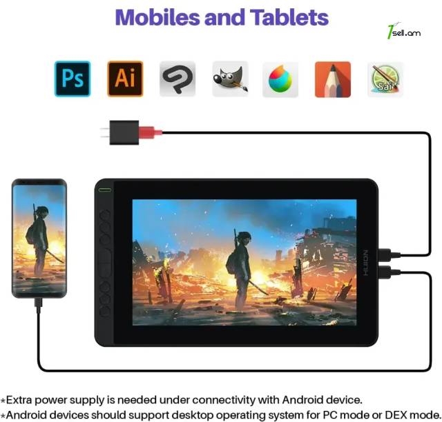 Գրաֆիկական պլանշետ HUION KAMVAS 12 model: GS1161