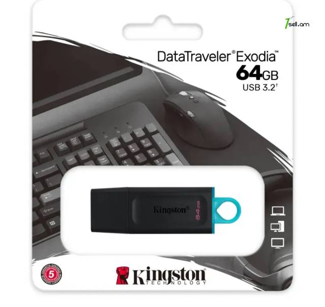 Флэш карта Kingston DataTraveler Exodia USB3.2 - 64GB