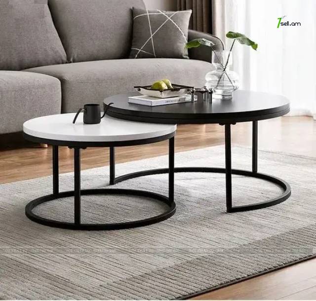 Մետաղական Լոֆթ ոճի սուրճի սեղան