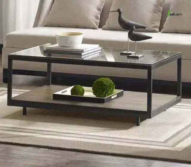 Մետաղական Լոֆթ ոճի սուրճի սեղան