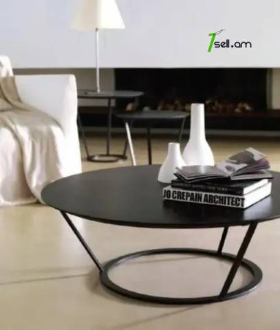 Մետաղական Լոֆթ ոճի սուրճի սեղան