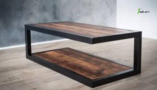 Մետաղական Լոֆթ ոճի սուրճի սեղան