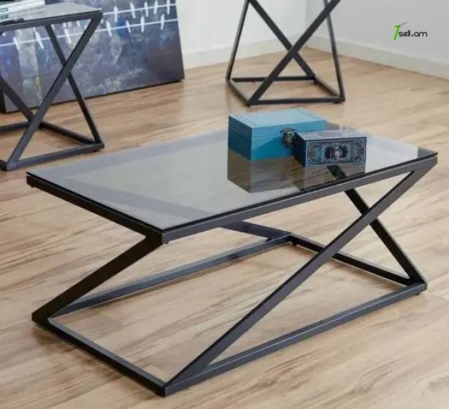 Մետաղական Լոֆթ ոճի սուրճի սեղան